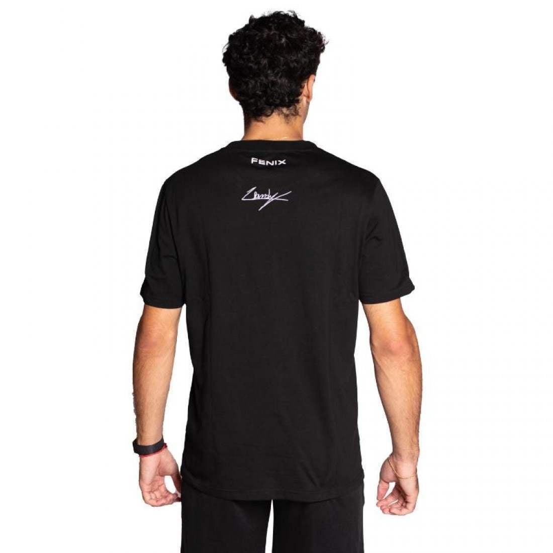Camiseta Siux Leo Augsburger Fenix Negro Naranja