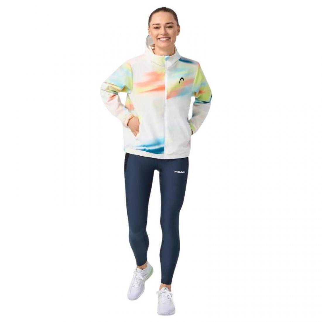 Chaqueta Head Blur Print Mujer