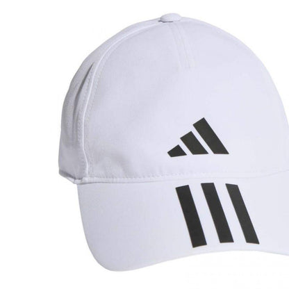 Gorra Adidas Aeroready Baseball 3 Bandas Blanco Negro - Barata Oferta Outlet