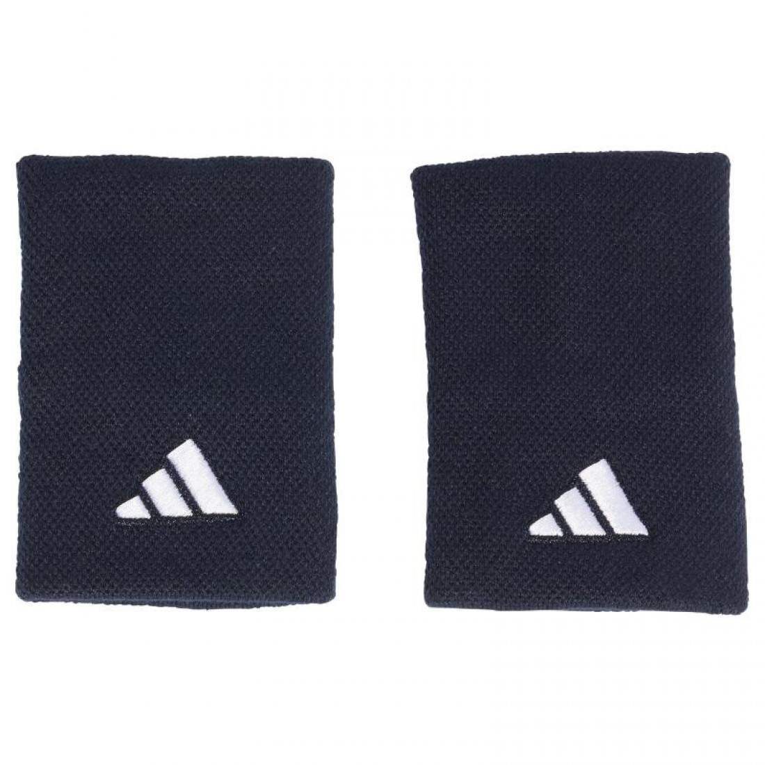 Muñequeras Adidas Azul Oscuro Blanco Grande 2 Unidades