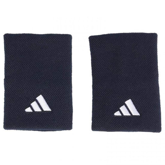 Muñequeras Adidas Azul Oscuro Blanco Grande 2 Unidades