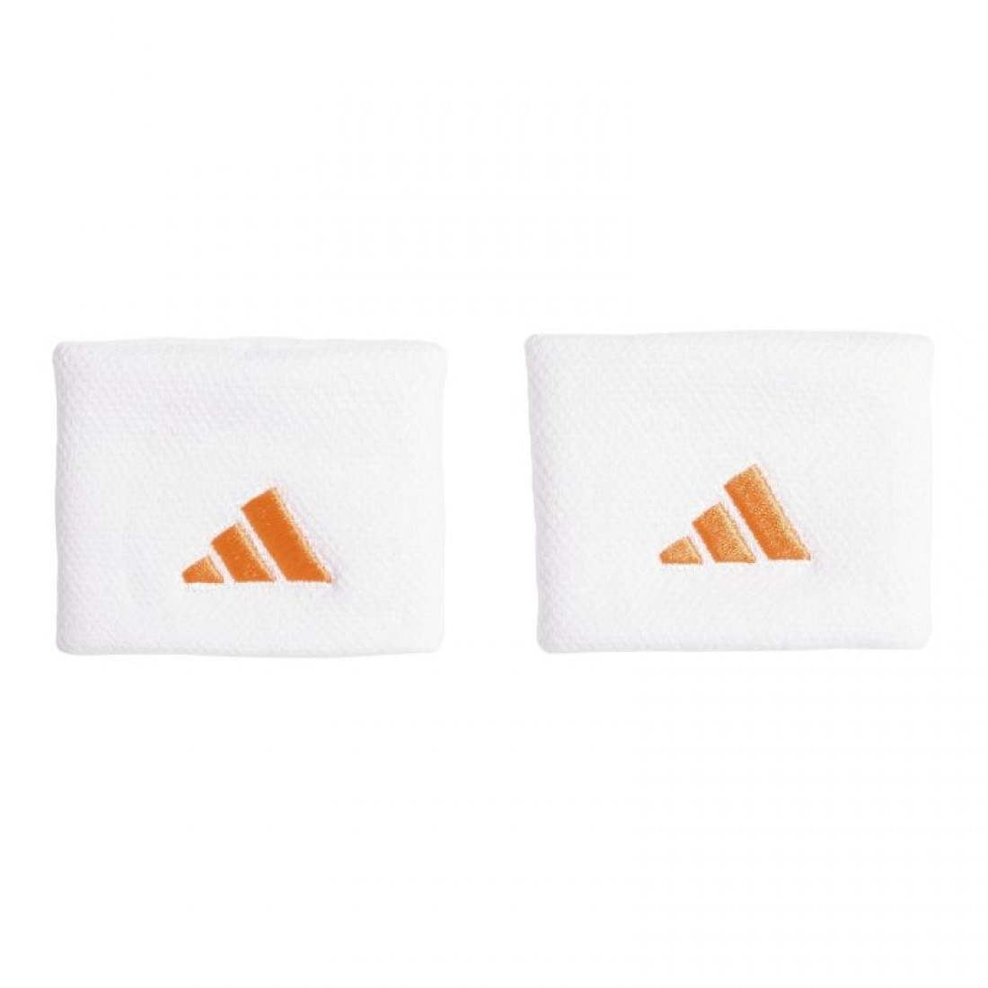 Muñequeras Adidas Blanco Naranja 2 Unidades