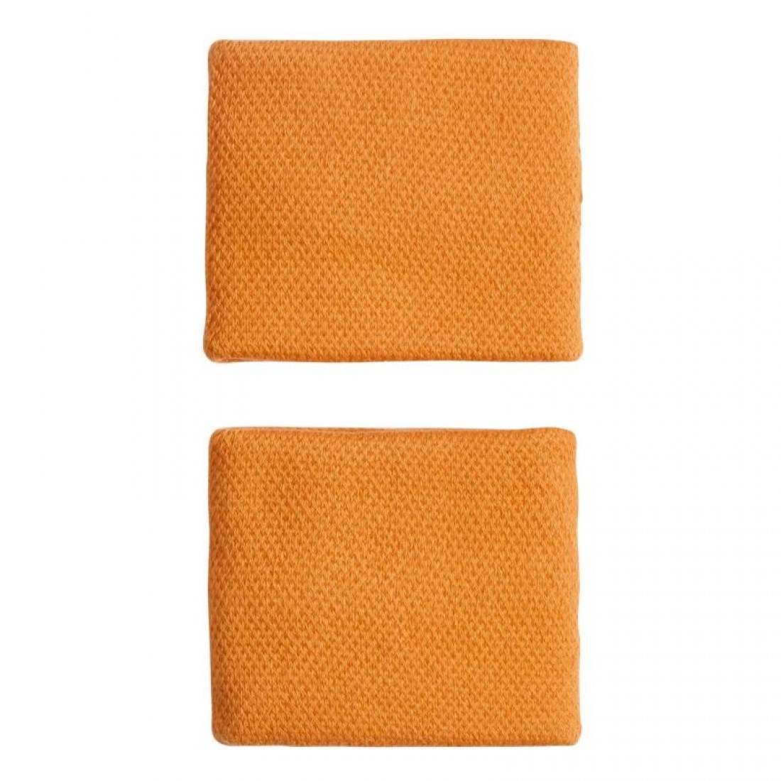 Muñequeras Adidas Naranja Blanco 2 Unidades