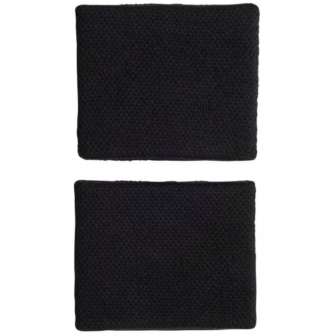 Muñequeras Adidas Negro Blanco 2 Unidades