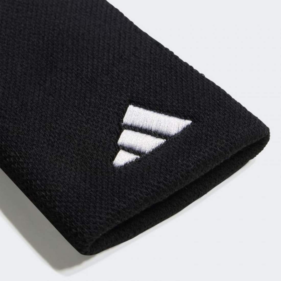 Muñequeras Adidas Negro Grande 2 Unidades