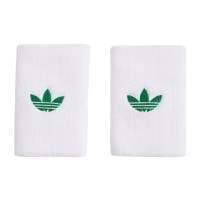 Muñequeras Adidas Originals Largas Blanco Verde 2 Unidades