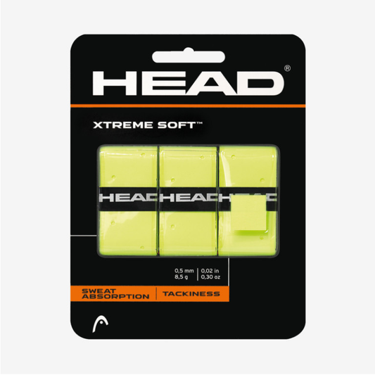Surgrips Head Xtreme Soft Jaune 3 Unités