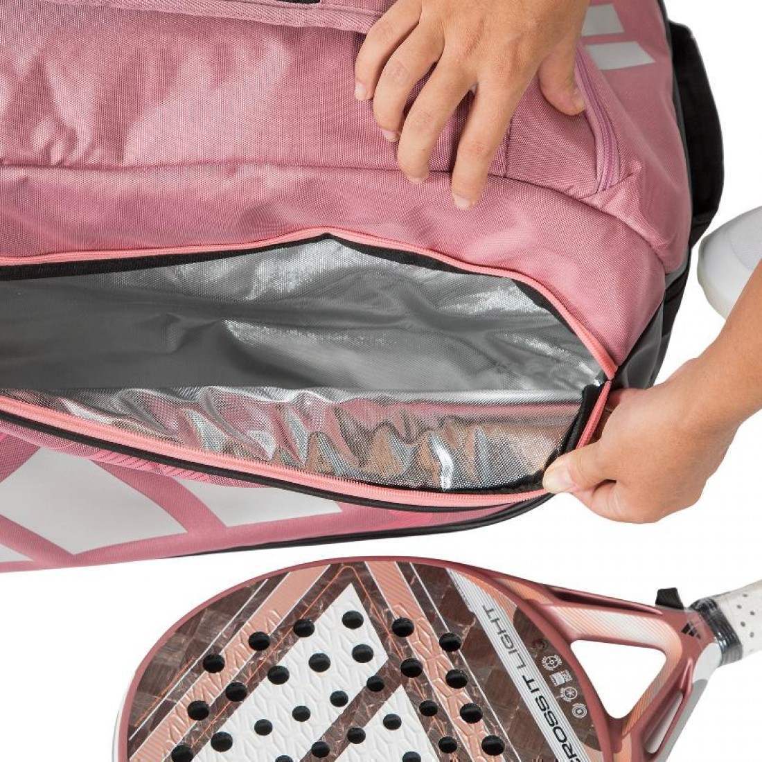 Paletero Adidas Marta Ortega Protour 3.5 Rosa Negro