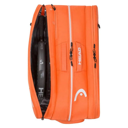 Sac Padel Orange de la Tête de Tournée - Image 3