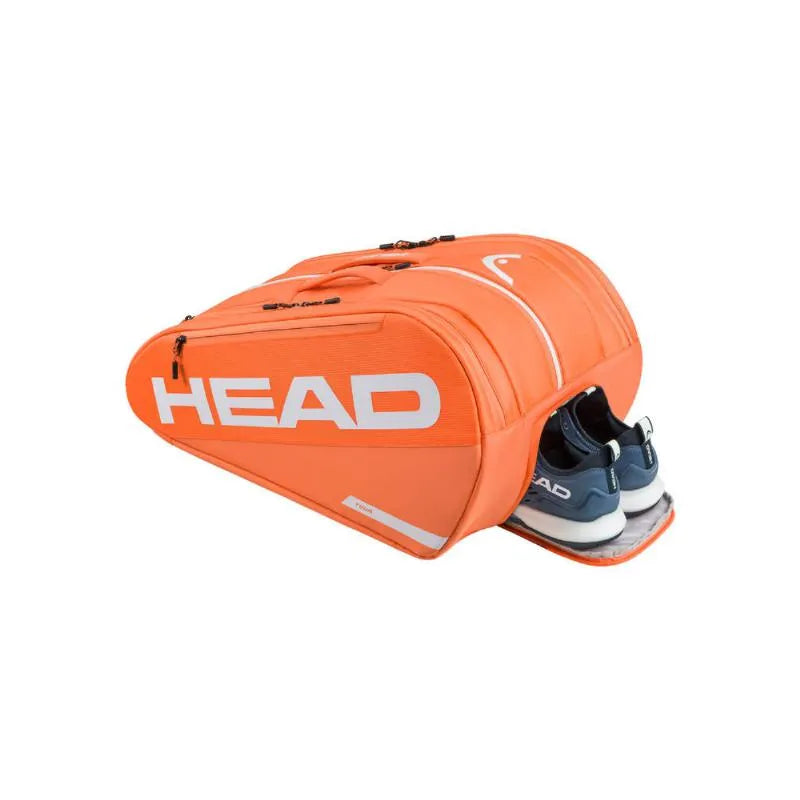 Sac Padel Orange de la Tête de Tournée - Image 4