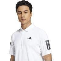 Polo Adidas Club 3 Bandes Blanc Noir