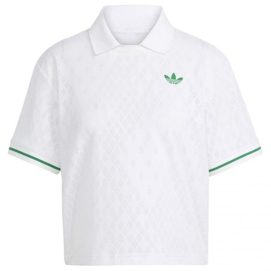 Polo Adidas Original Pro London Blanco Mujer