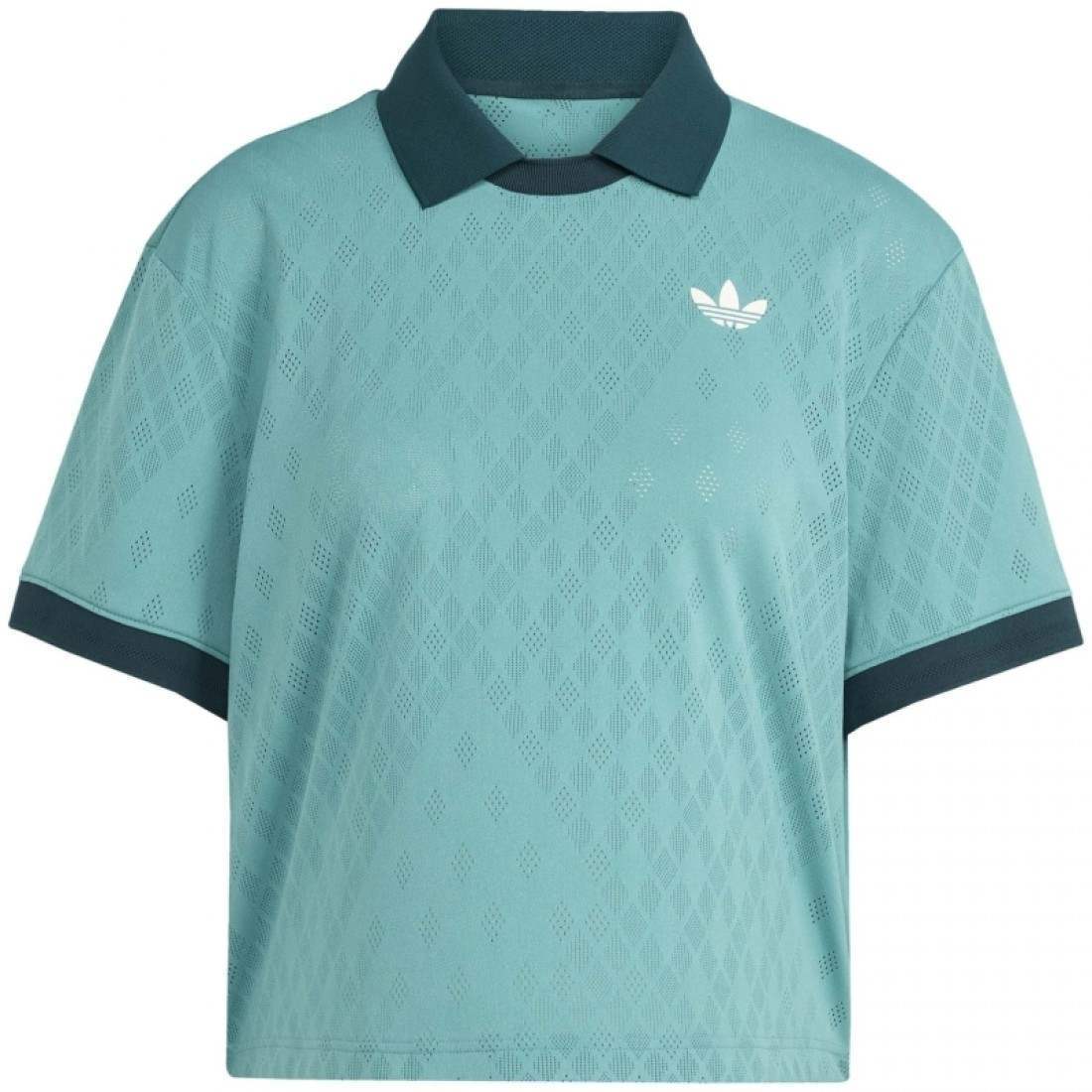 Polo Femme Adidas Original Pro London Turquoise
