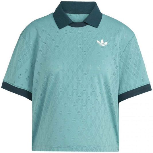 Polo Femme Adidas Original Pro London Turquoise