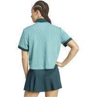 Polo Femme Adidas Original Pro London Turquoise