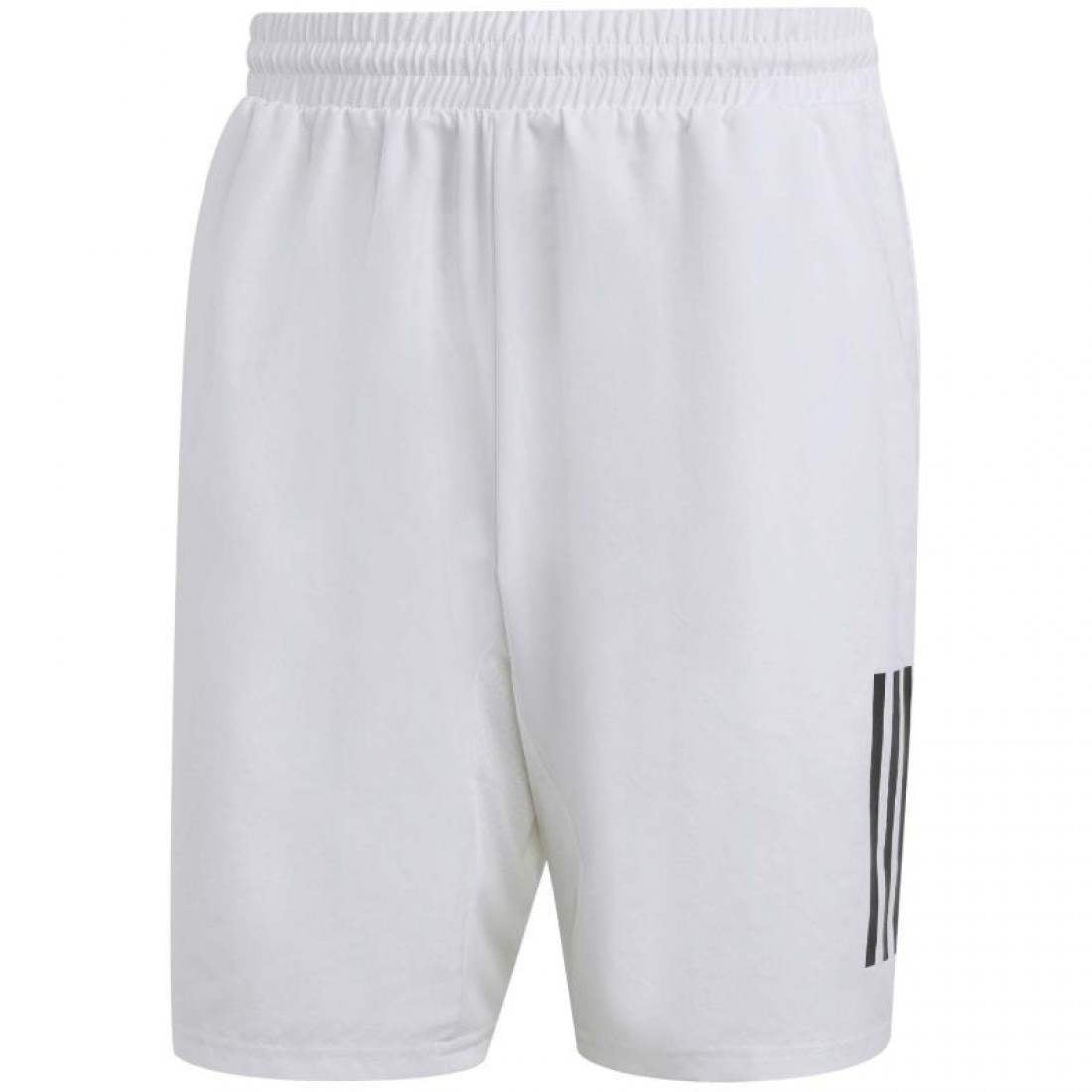Short Adidas Club 3 Bandas Blanco Negro