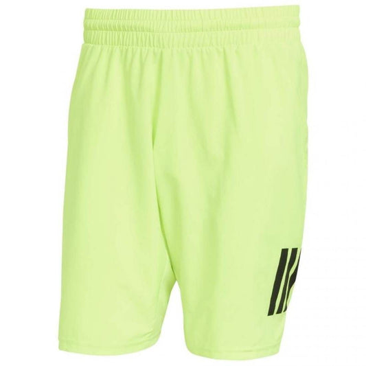 Short Adidas Club 3 Stripes Lucid Limon Negro