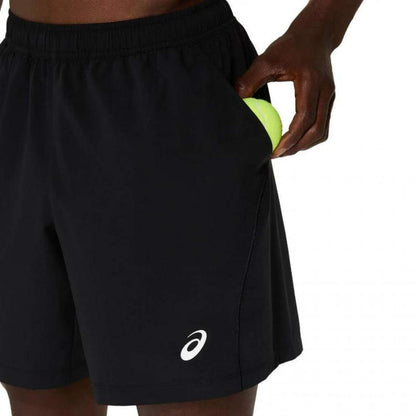 Short Asics Court 7IN Negro Blanco