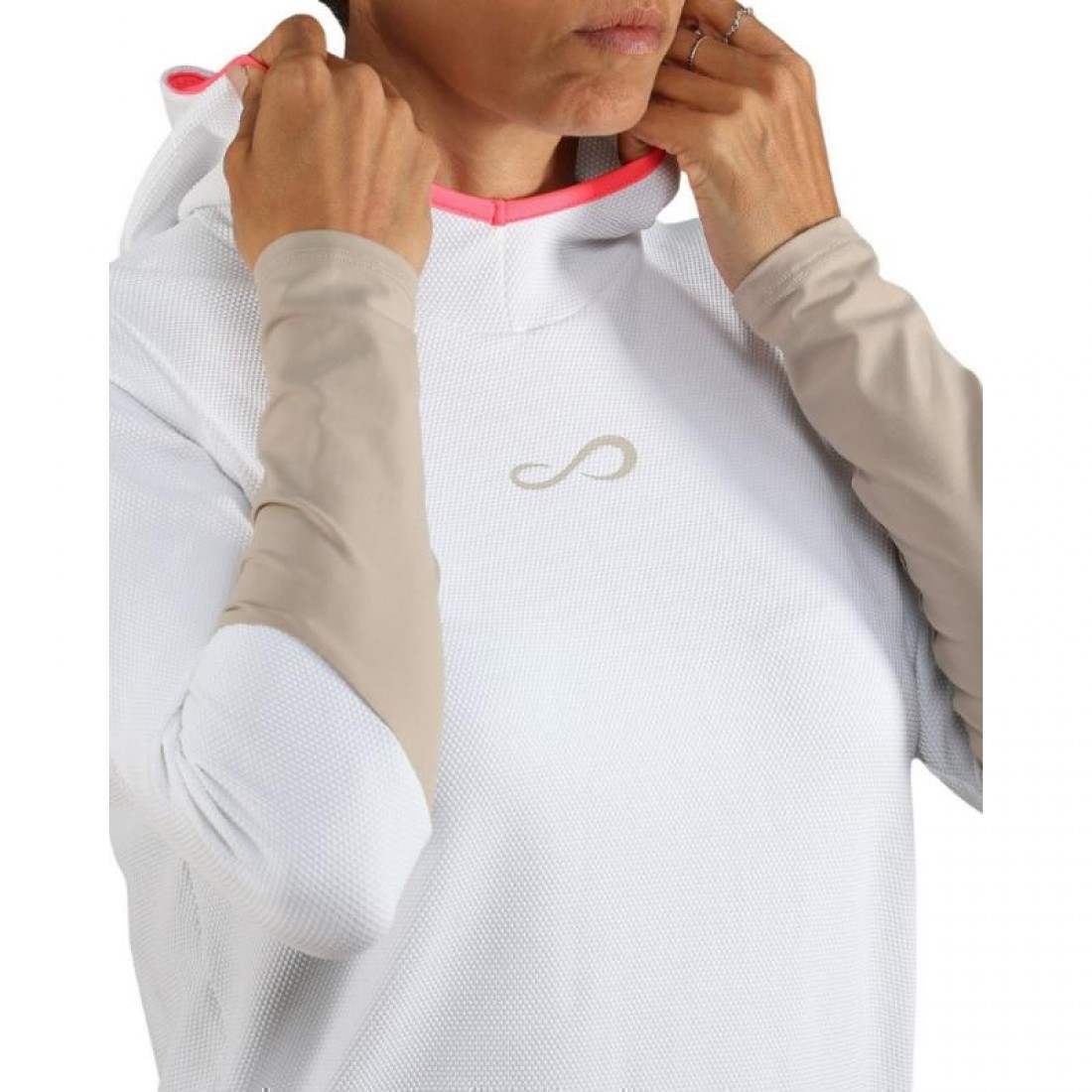 Sudadera Endless Breath Line Blanco Delave