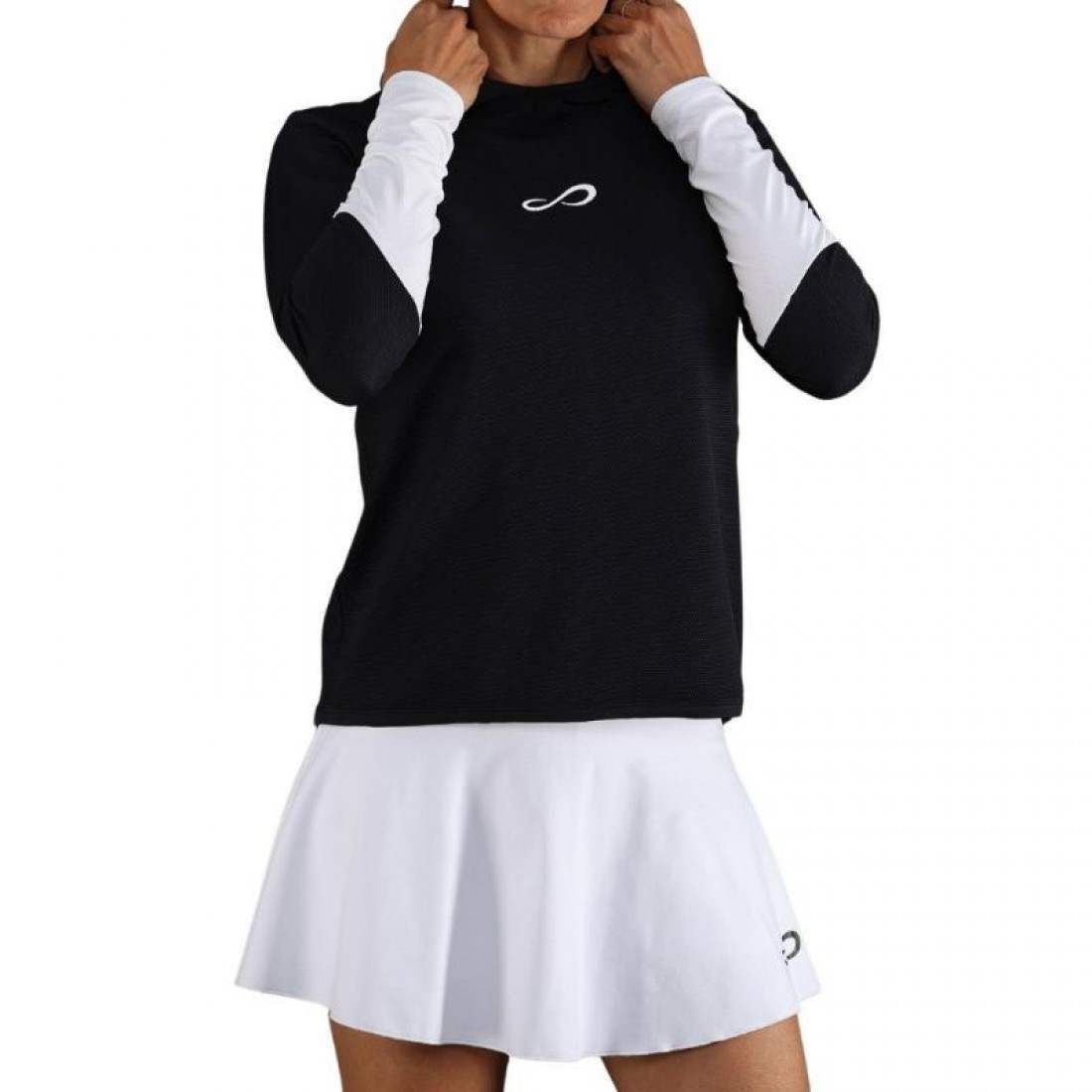 Sudadera Endless Breath Line Negro Blanco