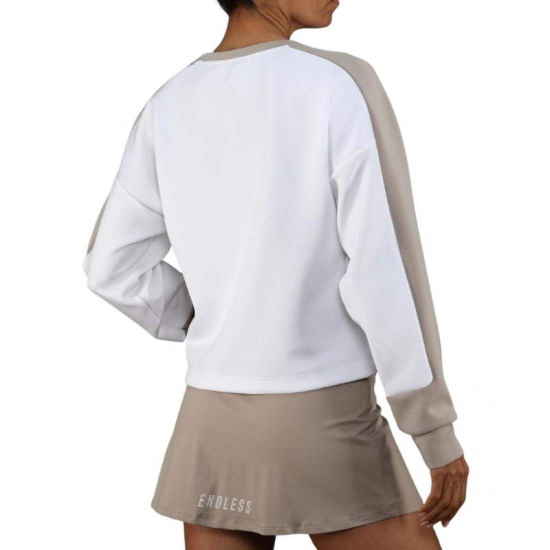 Sudadera Endless Halo Blanco Delave