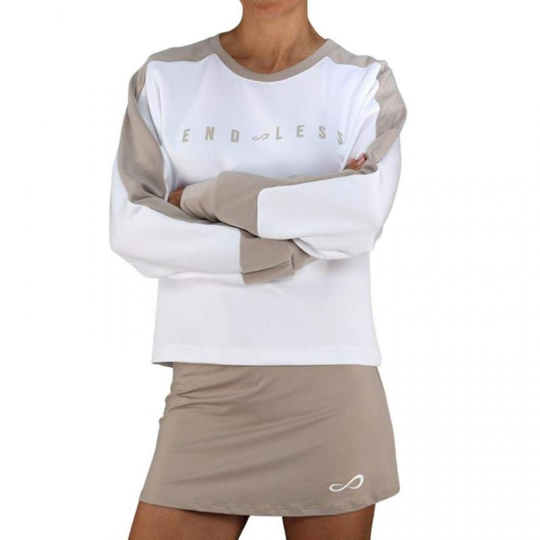 Sudadera Endless Halo Blanco Delave
