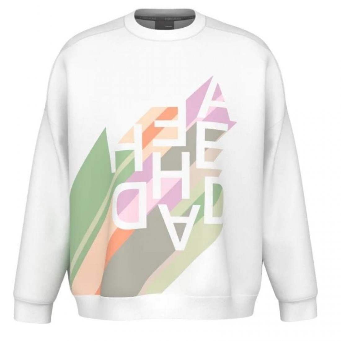 Sudadera Head Rally Blanco Mujer