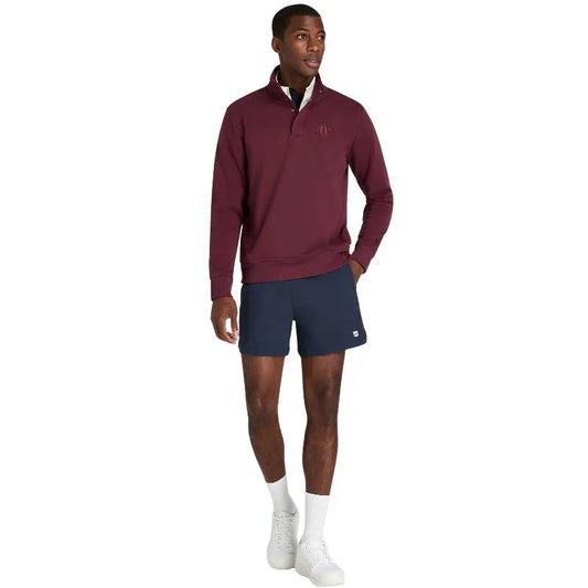 Sudadera Wilson Tenis Club Half Zip Granate Royal