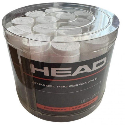 Tambor Head Padel Pro Perforado Blanco 60 Overgrips