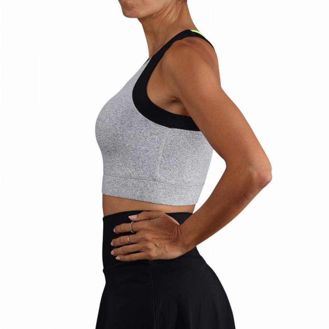 Top Endless Crop Gris Chine