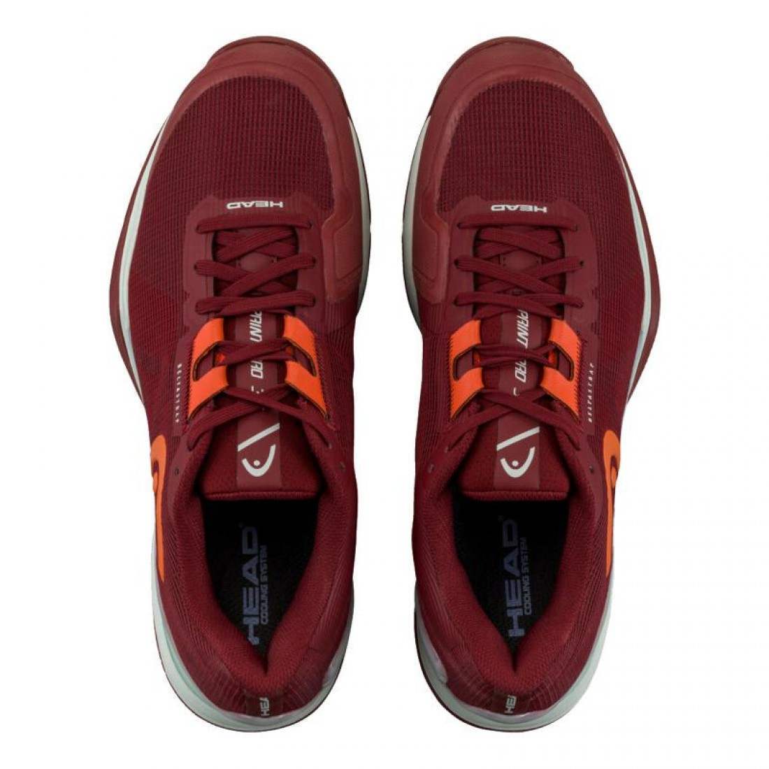 Zapatillas Asics Head Sprint Pro 3.5 Clay Shoes Dark Red Orange