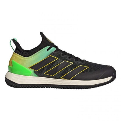 Zapatillas Adidas Adizero Ubersonic 4 Clay Core Negro Amarillo - Barata Oferta Outlet