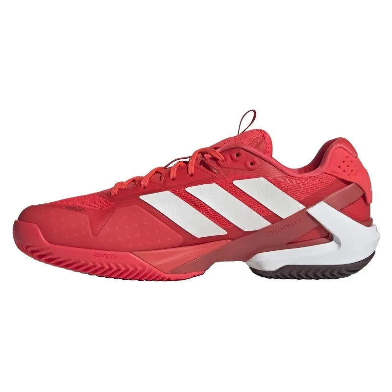 Adidas Adizero Ubersonic 5 Terre Battue Rouge Blanc Baskets - Image 3