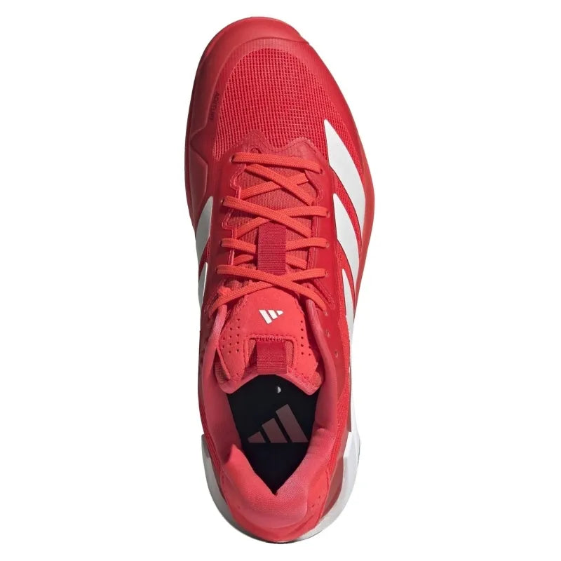 Adidas Adizero Ubersonic 5 Terre Battue Rouge Blanc Baskets - Image 4