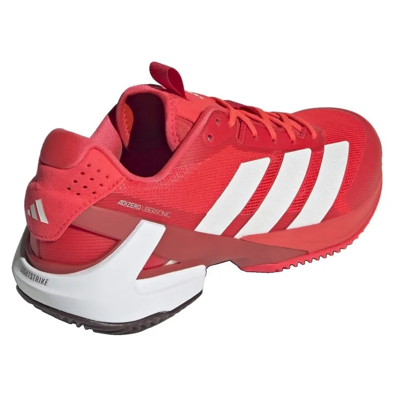 Adidas Adizero Ubersonic 5 Terre Battue Rouge Blanc Baskets - Image 6