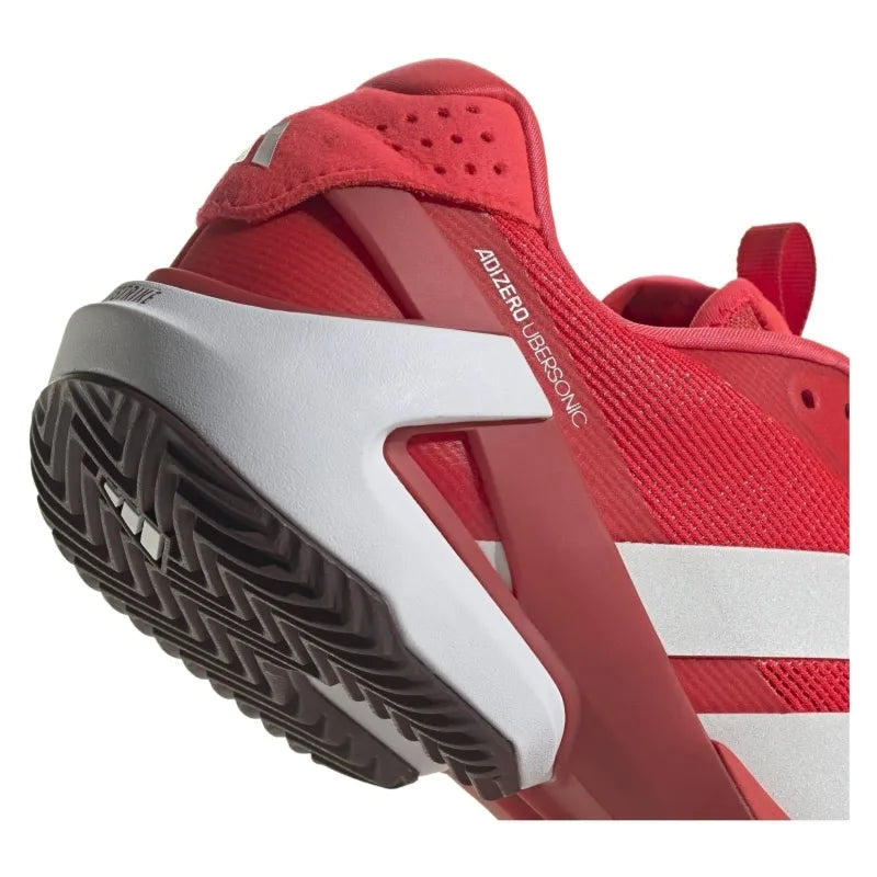 Adidas Adizero Ubersonic 5 Terre Battue Rouge Blanc Baskets - Image 8