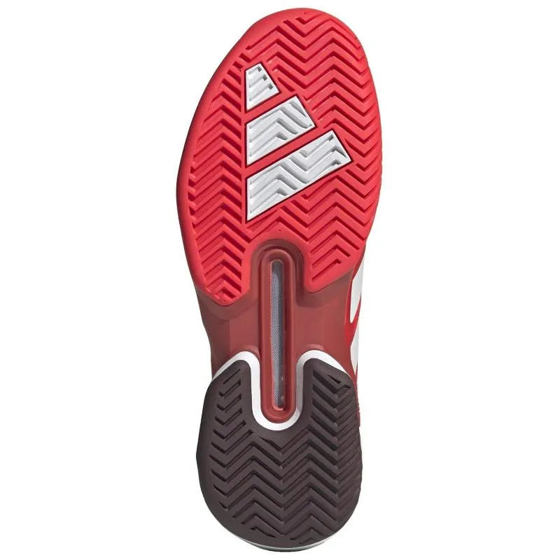 Adidas Adizero Ubersonic 5 Rouge Blanc Baskets - Image 2