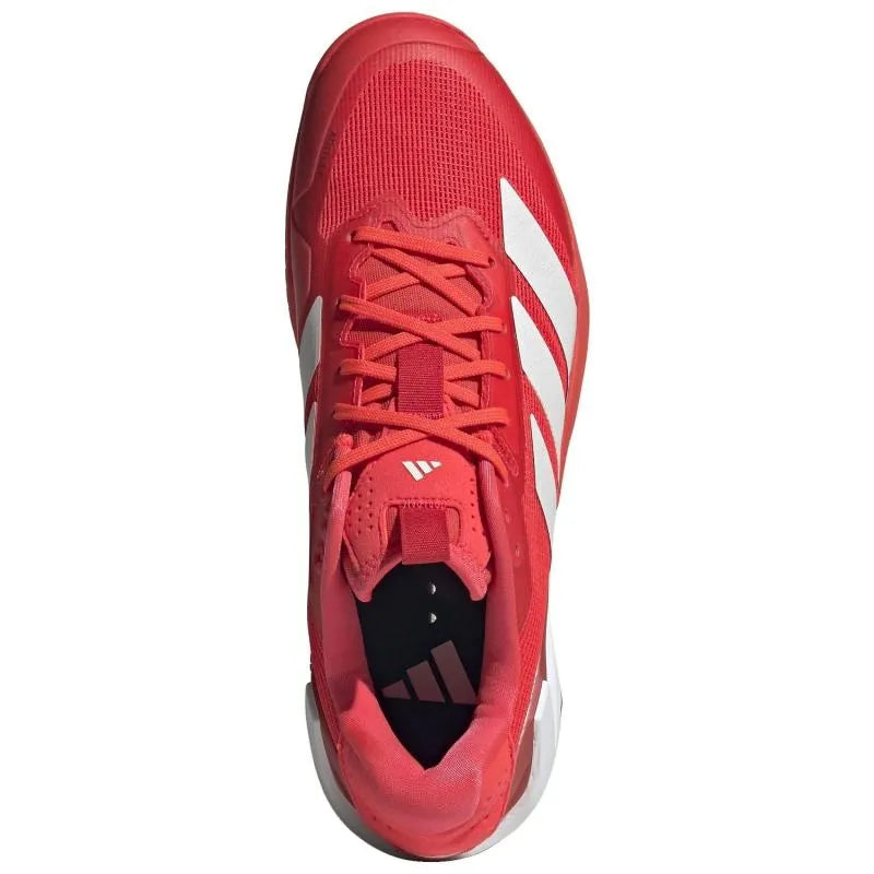 Adidas Adizero Ubersonic 5 Rouge Blanc Baskets - Image 4