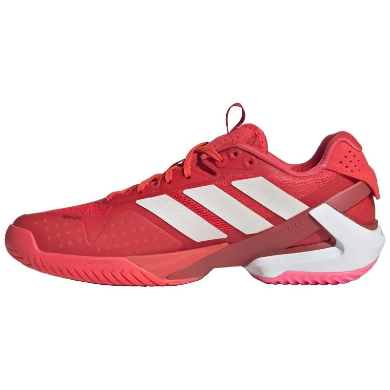Adidas Adizero Ubersonic 5 Red White Pink Women's Sneakers - Image 3