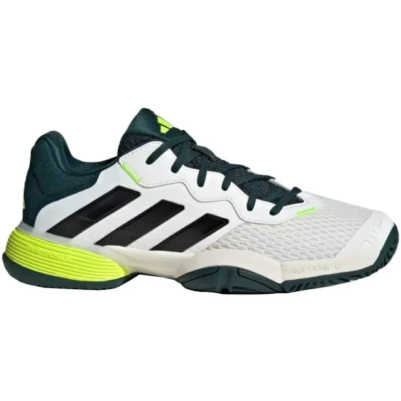 Adidas Barricade K Blanc Noir Vert Baskets Junior - Image 1