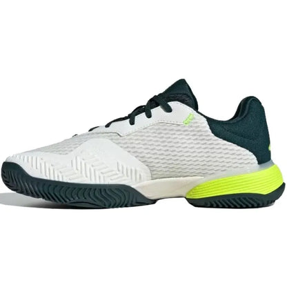 Adidas Barricade K Blanc Noir Vert Baskets Junior - Image 3