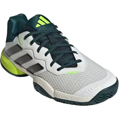 Adidas Barricade K Blanc Noir Vert Baskets Junior - Image 5
