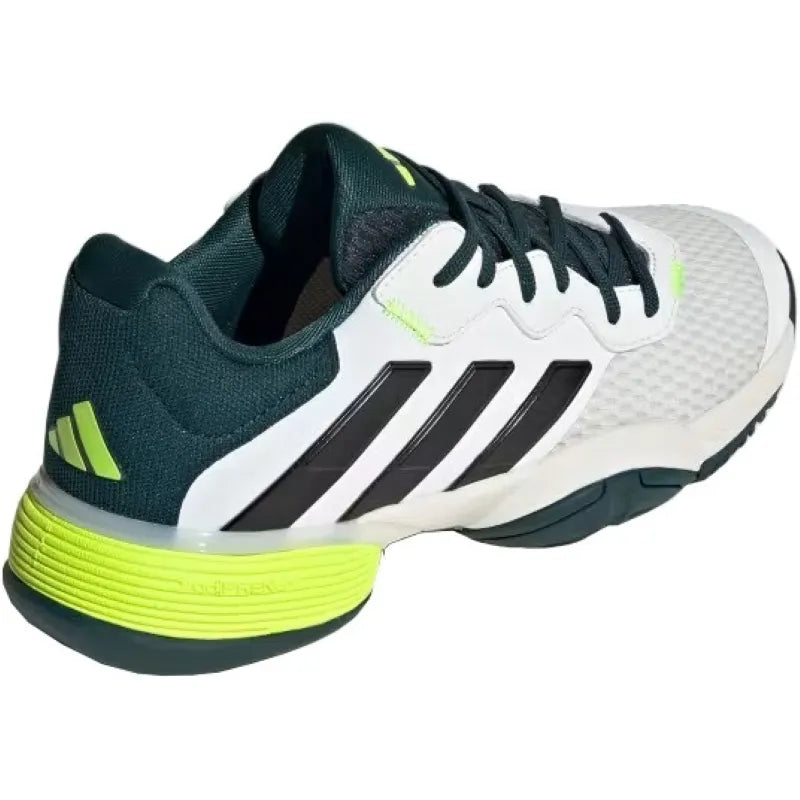 Adidas Barricade K Blanc Noir Vert Baskets Junior - Image 6
