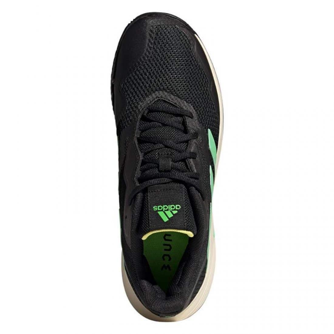 Zapatillas Adidas Court Jam Control M Negro Verde - Barata Oferta Outlet