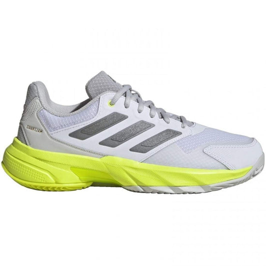 Zapatillas Adidas Adidas CourtJam Control 3 White Silver Lucid Lemon Women''''s Sneakers