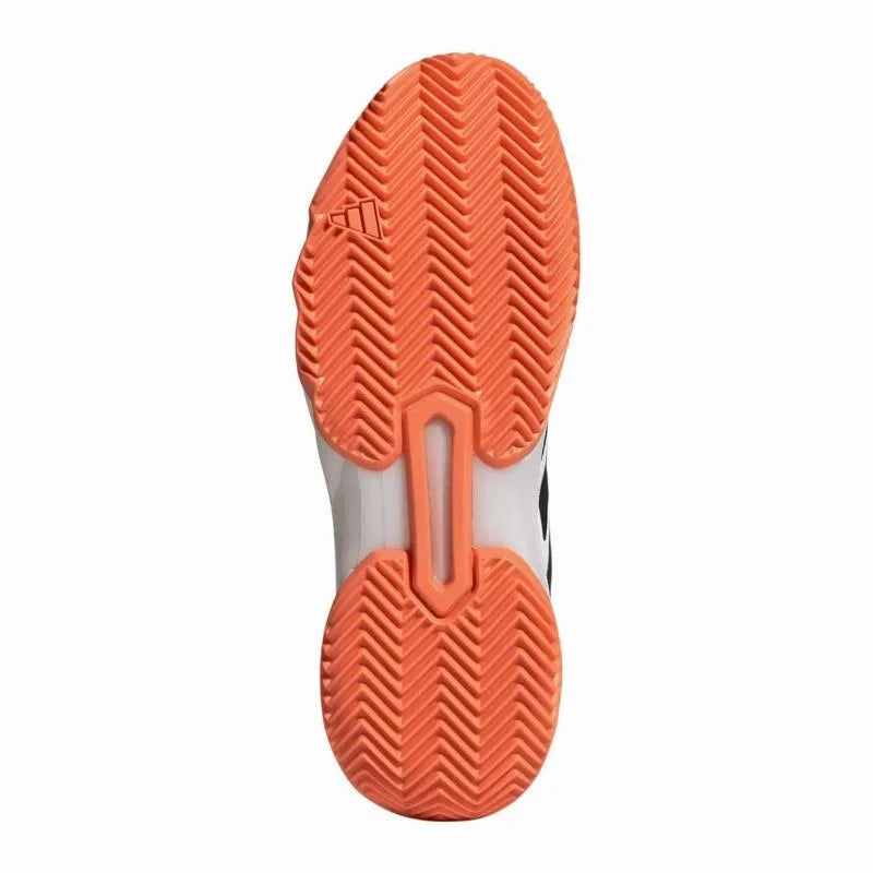 Adidas CourtJam Control 3 Clay White Orange Black Sneakers - Image 2