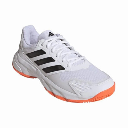 Adidas CourtJam Control 3 Clay White Orange Black Sneakers - Image 4