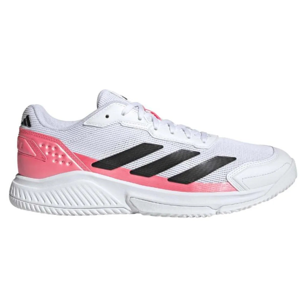Adidas Courtquick Padel White Pink Sneakers - Image 1