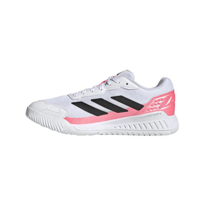 Adidas Courtquick Padel White Pink Sneakers - Image 3