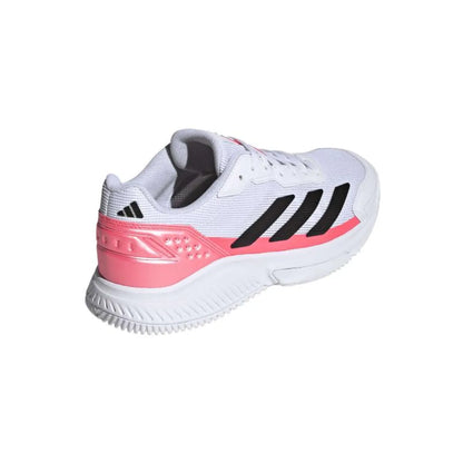 Adidas Courtquick Padel White Pink Sneakers - Image 4